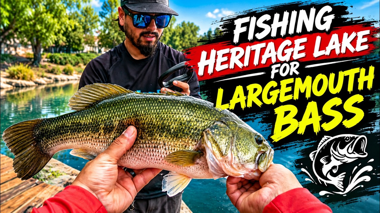 Bass Fishing Heritage Lake in Menifee, CA