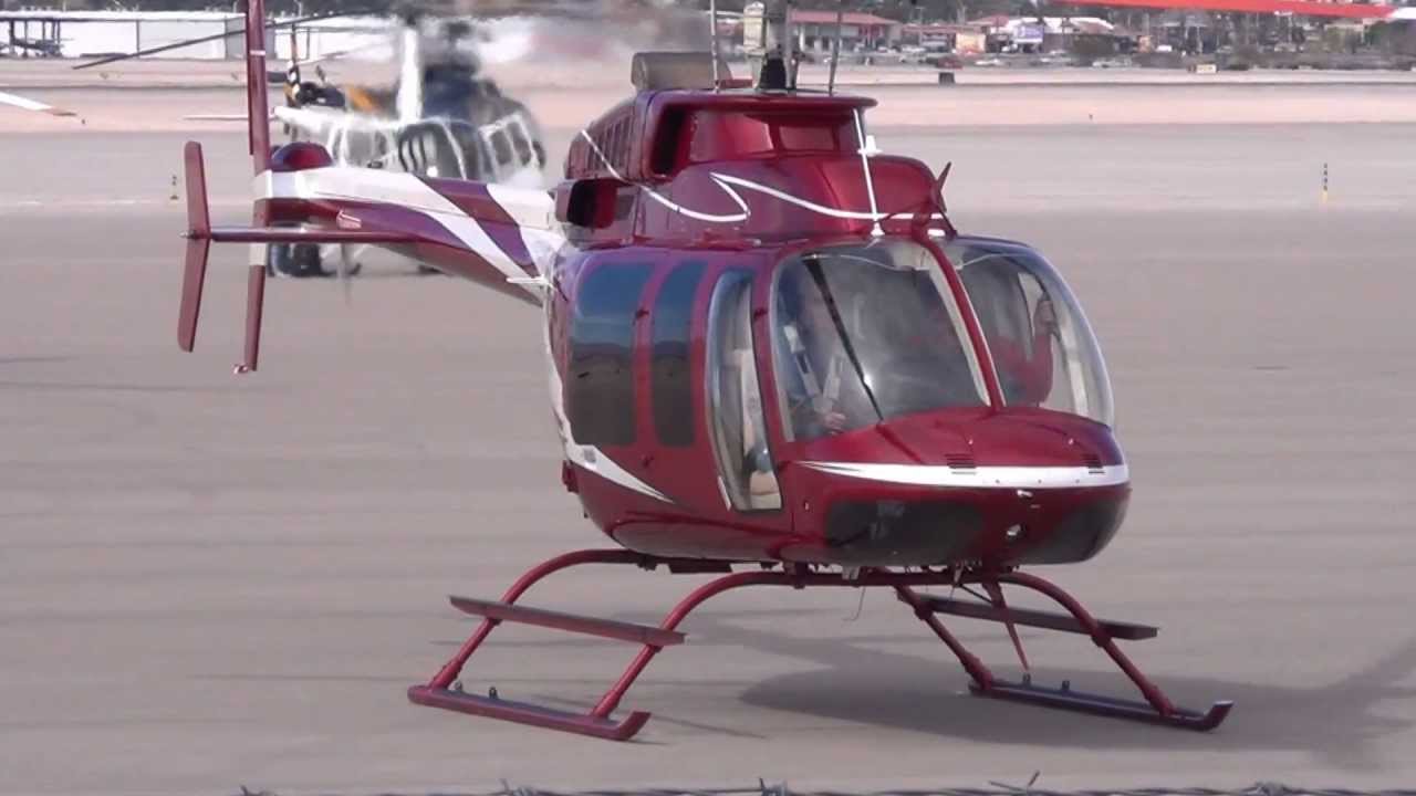 Bell 407 Departing KVGT
