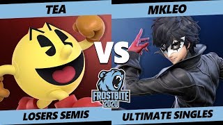 Frostbite 2020 SSBU Losers Semis - SG8 | Tea (Pac-Man) Vs. MkLeo (Joker) Smash Ultimate Singles