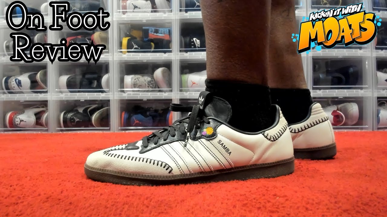 On Foot Review Of The Adidas Samba OG Off White "Dia De Muertos" Sneakers