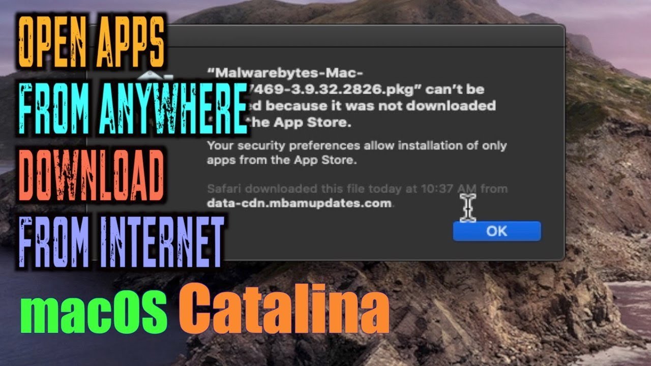 Mac not opeing downloaded app