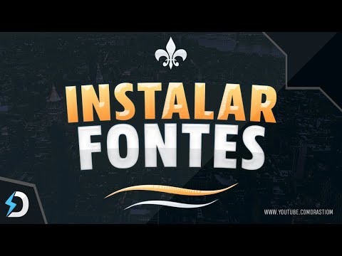 Vídeo: Como Instalar Fontes No Illustrator