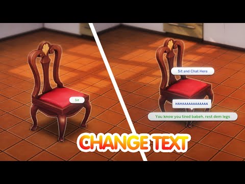 How to Change in Game Interaction text in The Sims 4 FAST and EASY