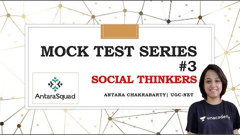 Mock Test Series #3 on Social Thinkers | UGC NTA-NET Sociology