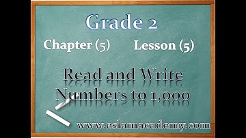 5-5 Read and Write Numbers to 1,000