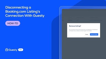 Disconnecting a Booking com Listing