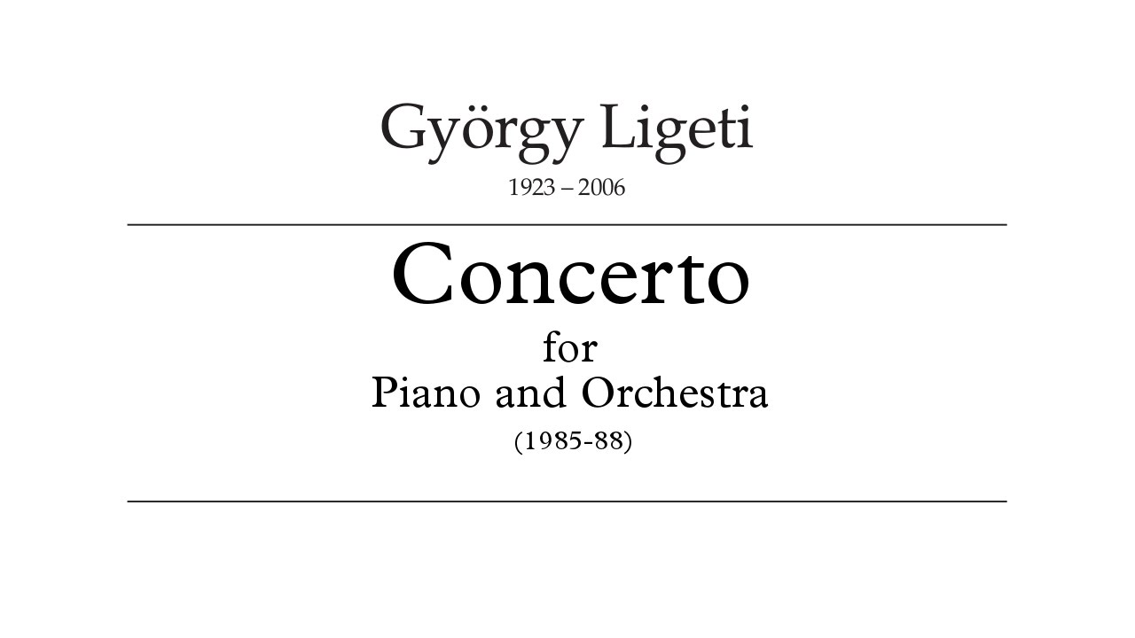 György Ligeti - Concert Românesc - YouTube