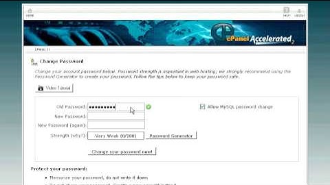 How To Change Your cPanel Password