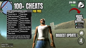 New Cheat Menu for GTA SA Android 2025 | Unlock 100+ Best Cheats & Mod Menu 😱