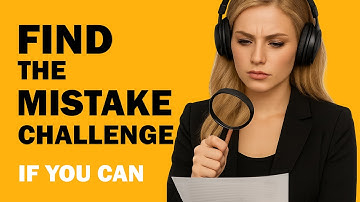 Find the Mistake Challenge | Fun English Practice with David Miller | The English Hub
