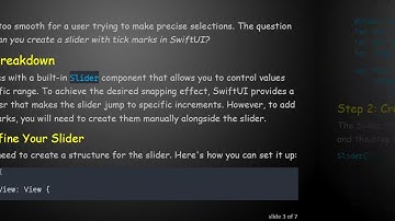 How to Create a Slider with Tick Marks Using SwiftUI?