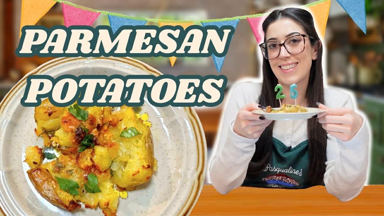 На свой 35-й день рождения я приготовила своё любимое блюдо: картофель с пармезаном в подарок.