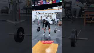 Upper body training for baseball💪💪