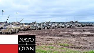 Десятки военной техники США и союзников по НАТО прибыли к границе с Польшей и открыли сильный огонь