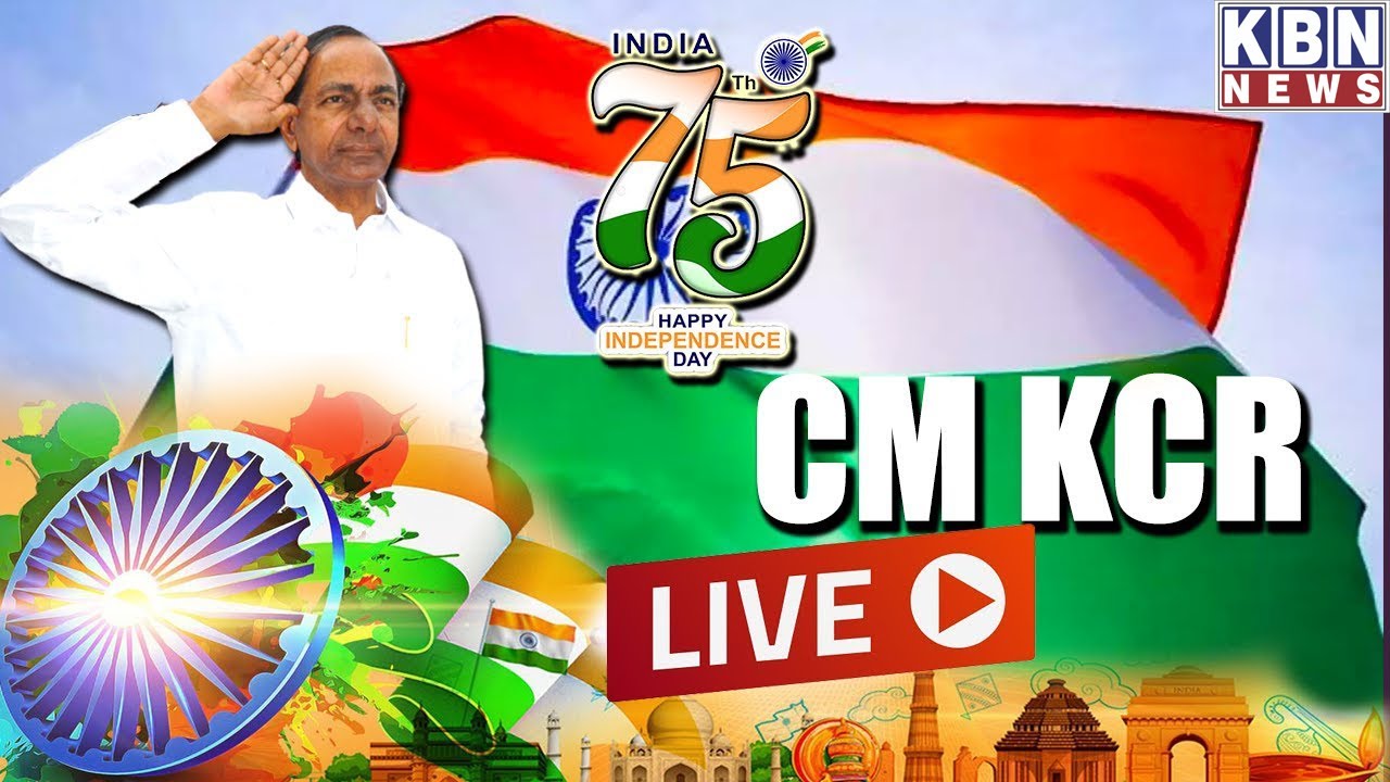CM KCR LIVE  Independence Day 2022 Celebrations  Golconda fort