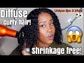 DIFFUSE CURLY HAIR SHRINKAGE FREE?! | & AMPRO PRO STYL GEL REVIEW!!!