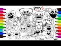 POPPY PLAYTIME COLORING 🎨 | Draw &amp; Color All Characters | Huggy Wuggy &amp; Friends #1089