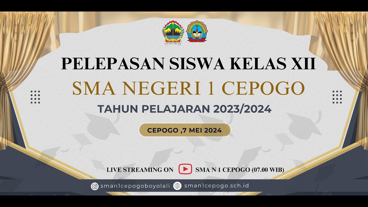 PELEPASAN SISWA KELAS XII SMAN 1 CEPOGO T.A 2023/2024