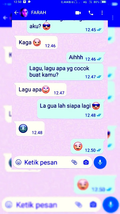 CHAT WA LUCU || POV PANTUN KOCAK #fyp