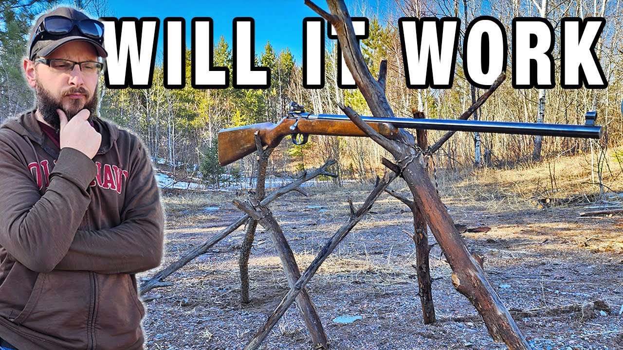 Bushcraft Gun Rest with the Schultz & Larsen Otterup M70