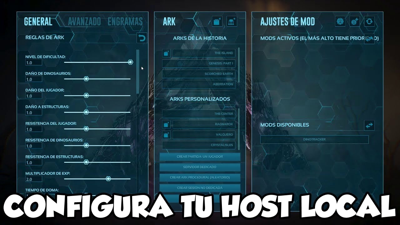 Ark Localsettings LA MEJOR CONFIGURACION PARA HOST LOCAL ARK 2021! - YouTube