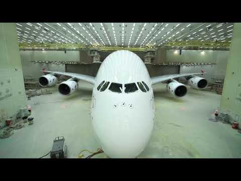 Qantas A380 Repaint Time-lapse