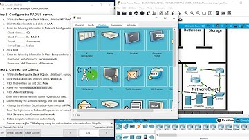 3.3.2.7 Packet Tracer - WEP WPA2 PSK WPA2 RADIUS