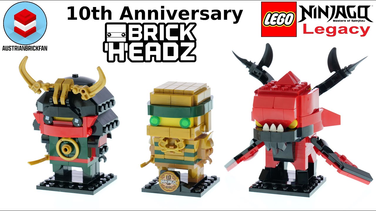 LEGO Ninjago 40490 Ninjago 10th Anniversary BrickHeadz Speed Build - YouTube