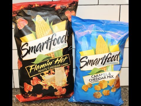 Smartfood Popcorn: Flamin’ Hot White Cheddar & Caramel and Cheddar Mix Review