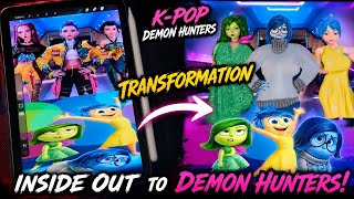 Kpop demon hunters as insideout characters #transformation