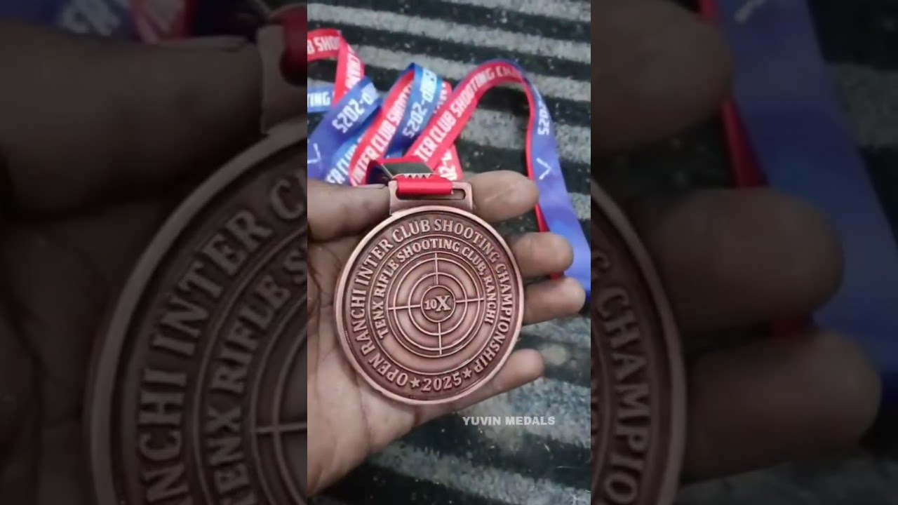 🎯 Customized Medal for Shooting Sports | Locked, loaded, and dispatched to Jharkhand!