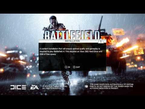 Video: 14 GB Battlefield 4-Installation Für Optimale Xbox 360-Leistung Erforderlich