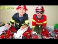 Cops and Robbers Pretend Play! Firefighter and Police Costumes for Kids | JackJackPlays