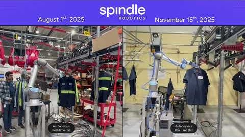 Commercial Laundry Automation: Hang-to-Hook Robot August vs November