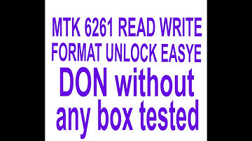Mtk 6261 unlock no and boox free tools for 100%