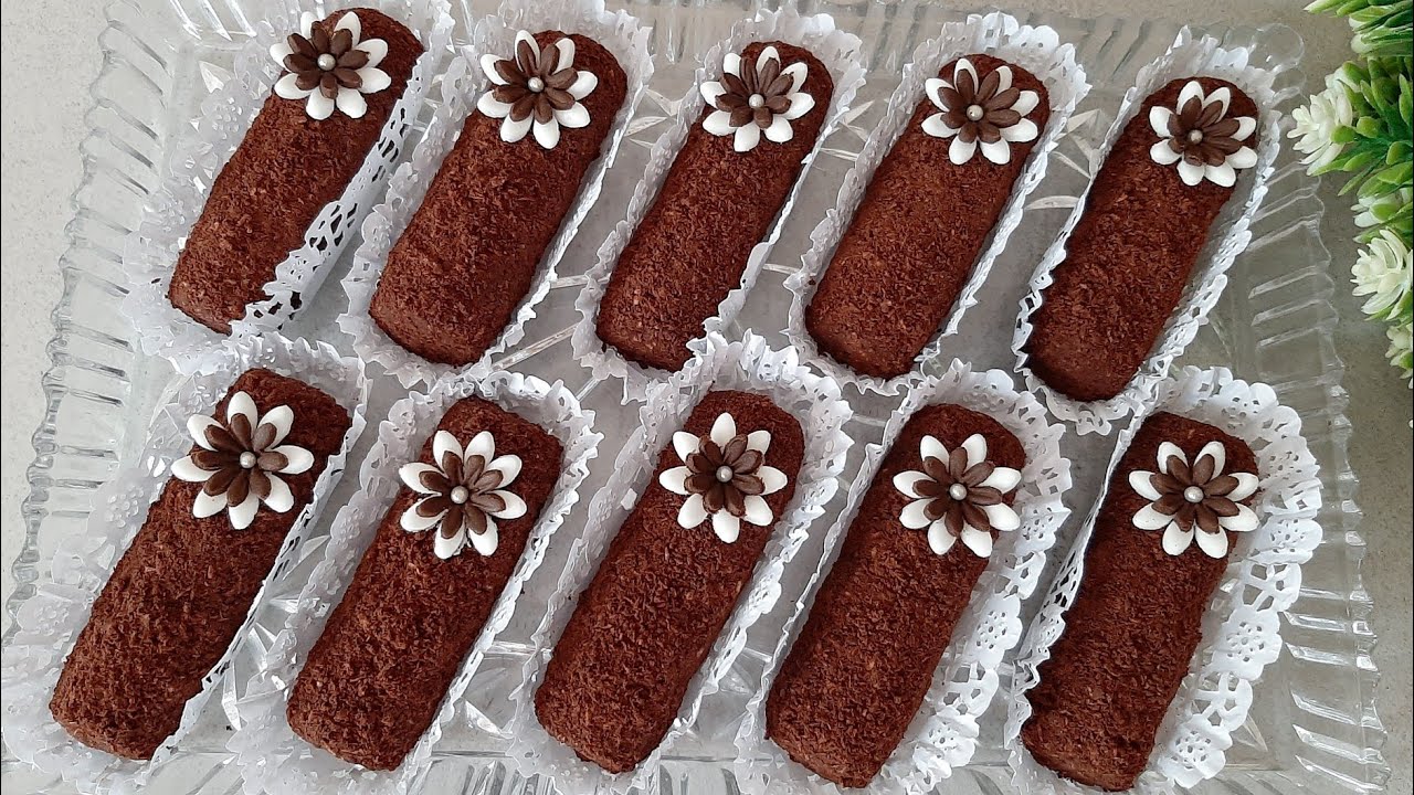 سيقار رولي بقلاصاج القطيفة حلوى إقتصادية ،  سهلة التحضير و البنة روعة - حلويات العيد