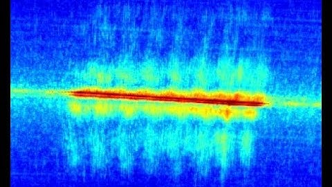 Light shift from the slanted grating couplers as seen on the SWIR camera.
