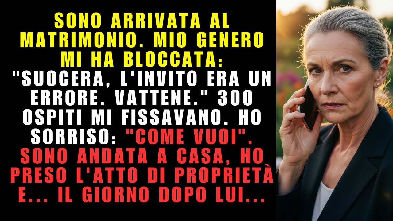 Mio genero mi ha cacciata dal matrimonio: 