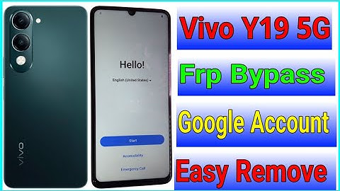 Vivo Y19 5G Frp Bypass