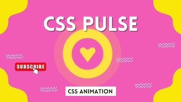 Pure CSS Pulse animation | CSS Animation Heartbeat Pulse