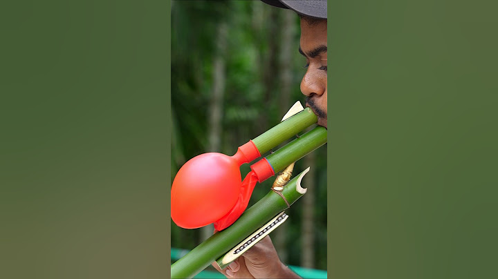 DIY Bamboo Creations with two Clourballoone slingshots #slingshots #Bambooart