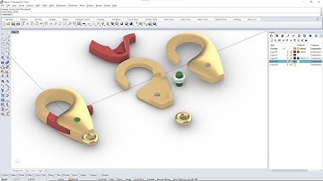 How to Model a Lobster Lock in Rhino 3D & MatrixGold | Jewelry CAD Tutorial