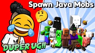 Spawn Java Mobs in Minecraft Bedrock Edition in Hindi |