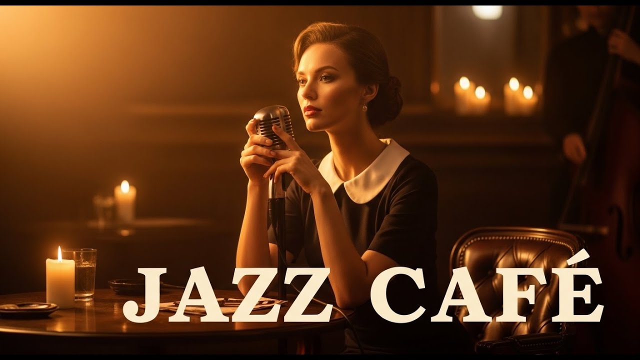 Jazz Cafe Ambience  Smooth Vintage Jazz Music for Coffee Shop, Study, and Cozy Evening Moments
