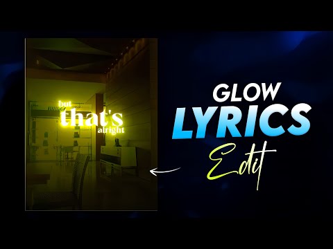 Trending Glow Text Lyrics Reels Editing | Glow Lyrics Video Editing In Capcut | Capcut Tutorial 