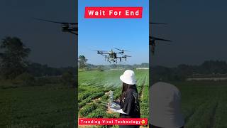 Drone new technology spray agriculture machine🫢!#shorts #shortsfeed #trendingshorts #agriculture