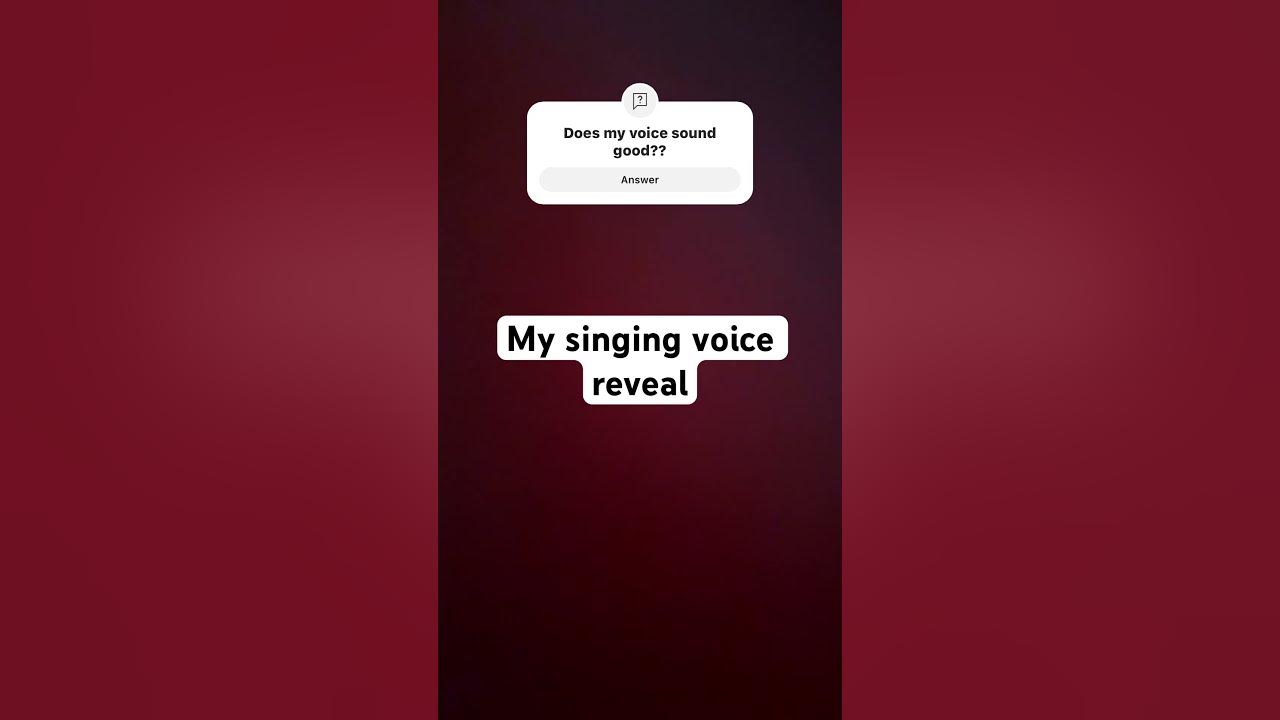 Does My Singing Voice Sound Good cute singing voicereveal apt why-does-my-singing-sound-weak-and-breathy-youtube