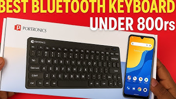portronics bubble keyboard unboxing and review