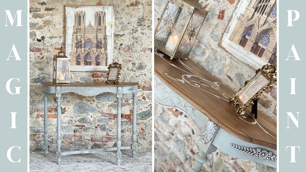 Decoriamo  e coloriamo una vecchia consolle!Chalk Paint per il fai da te®!! DIY Elisa & Magic Paint.