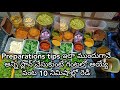 Pre preparation ideas         10  